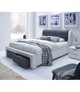 Кровать Halmar CASSANDRA-S (белый/черный) 140/200