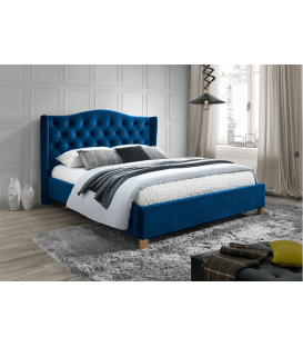 Кровать Signal ASPEN Velvet (темно-синий) 160/200