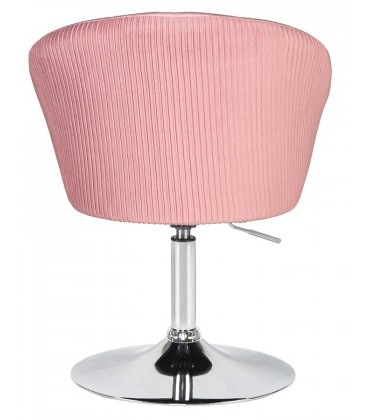 Кресло дизайнерское DOBRIN EDISON LM-8600 велюр розовый