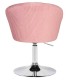 Кресло дизайнерское DOBRIN EDISON LM-8600 велюр розовый