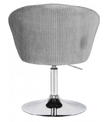 Кресло дизайнерское DOBRIN EDISON LM-8600 велюр серый