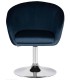 Кресло дизайнерское DOBRIN EDISON LM-8600 велюр синий