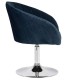 Кресло дизайнерское DOBRIN EDISON LM-8600 велюр синий