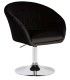 Кресло дизайнерское DOBRIN EDISON LM-8600 велюр черный