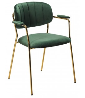 Кресло Portrait soft gold, зеленый
