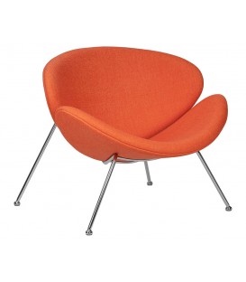 Кресло дизайнерское DOBRIN EMILY LMO-72 (оранжевая ткань AF)
