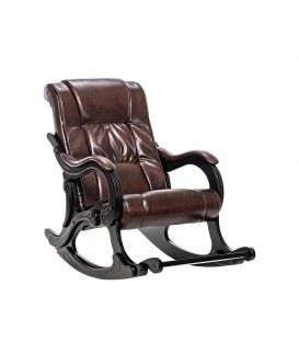 Кресло-качалка Модель 77, венге, экокожа, antik crocodile