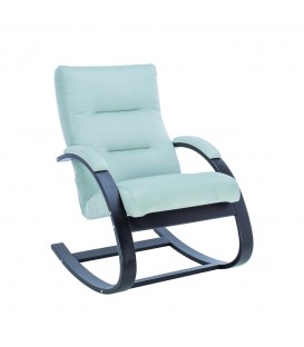 Кресло-качалка Leset Милано, венге, ткань велюр, v14 бирюзовый
