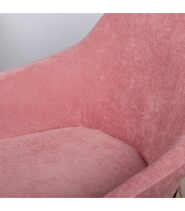 Кресло Kent Розовый / Натуральный дуб