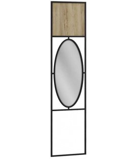 Панель для прихожей с зеркалом Loft Дуб натур