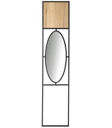 Панель для прихожей с зеркалом Loft Дуб натур