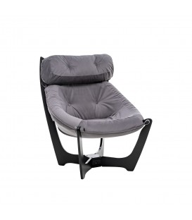 Кресло для отдыха Модель 11, венге, ткань велюр, V32 серый