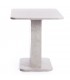 Стол обеденный SMART, Белый бетон/Белый