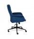 Кресло офисное MADRID, флок, синий