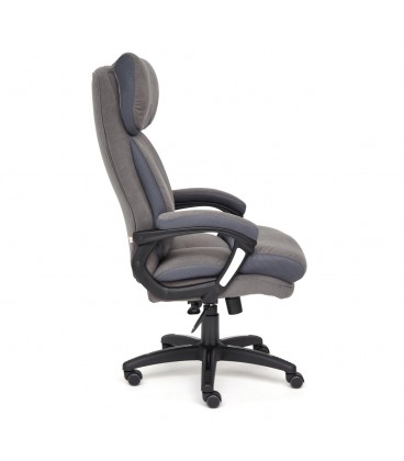 Кресло офисное DUKE флок / ткань, серый
