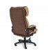 Кресло офисное DUKE флок / ткань, коричневый / бронзовый