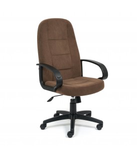Кресло компьютерное СН747 флок, коричневый
