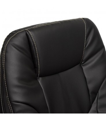 Кресло SOFTY Lux, иск. кожа, черный