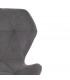 Кресло SELFI, флок, серый