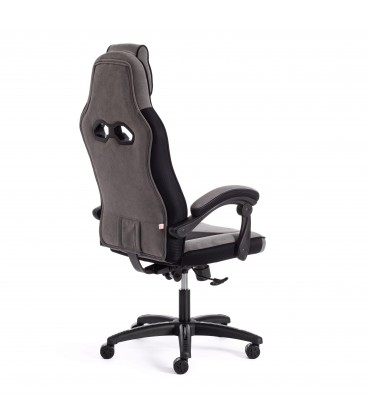 Кресло ARENA флок серый / черный