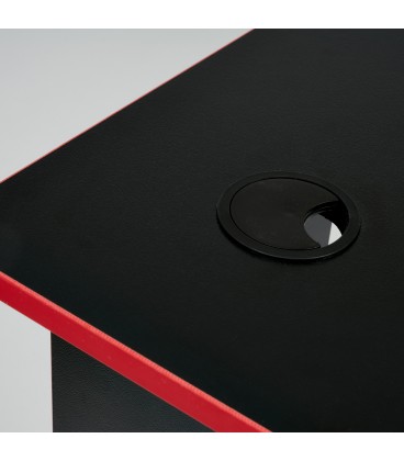 Стол компьютерный Strike-1 (120) NEO, черный/красная кромка