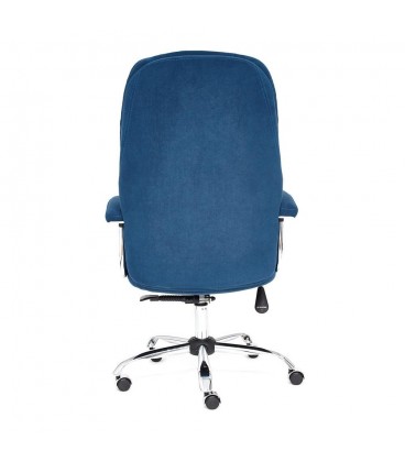 Кресло SOFTY Lux, флок, синий