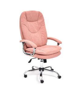 Кресло компьютерное 
 SOFTY Lux, флок, розовый