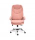 Кресло компьютерное SOFTY Lux, флок, розовый