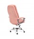 Кресло компьютерное SOFTY Lux, флок, розовый