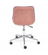 Кресло офисное STYLE, флок, розовый