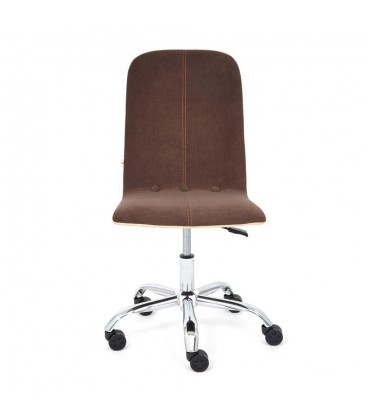 Кресло RIO флок/кожзам , коричневый/бежевый