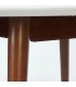 Стол обеденный BOSCO круглый раскладной коричневые ножки