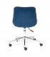 Кресло офисное STYLE, флок, синий