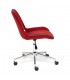 Кресло офисное STYLE, флок, бордовый