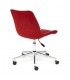 Кресло офисное STYLE, флок, бордовый