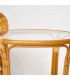 Террасный комплект PELANGI (стол со стеклом + 2 кресла), мед