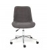 Кресло офисное STYLE, флок, серый