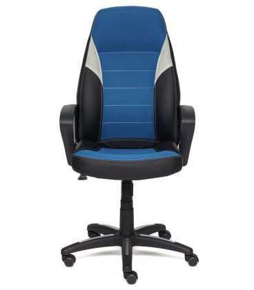 Кресло офисное INTER, черный/синий