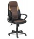 Кресло офисное INTER, черный/коричневый