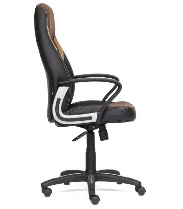 Кресло офисное INTER, черный/коричневый
