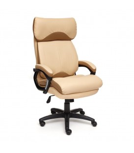 Кресло офисное  DUKE экокожа+ткань, бежевый/бронзовый