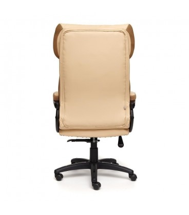 Кресло офисное DUKE экокожа+ткань, бежевый/бронзовый
