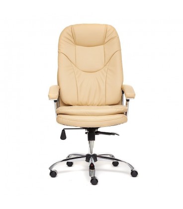 Кресло офисное SOFTY Lux, иск. кожа, бежевый