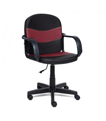 Кресло офисное BAGGI черно-бордовый