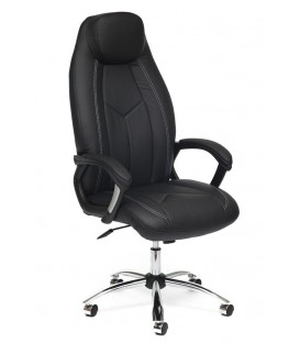 Кресло офисное BOSS (хром), черный
