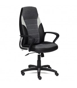 Кресло офисное INTER, черный/серый