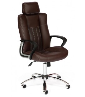 Кресло офисное OXFORD хром, коричневый