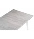 Стол раскладной Денвер Лофт 120 25 мм бетон / белый матовый
