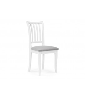 Деревянный стул Фрезино серый велюр / белый 515972
