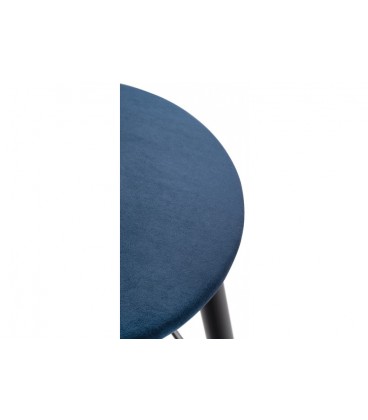Барный стул Гангток темно-синий / черный матовый